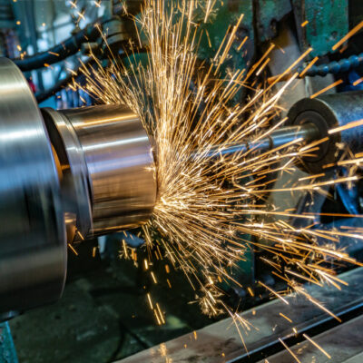 Grinding a cylindrical part on a circular grinding machine, high